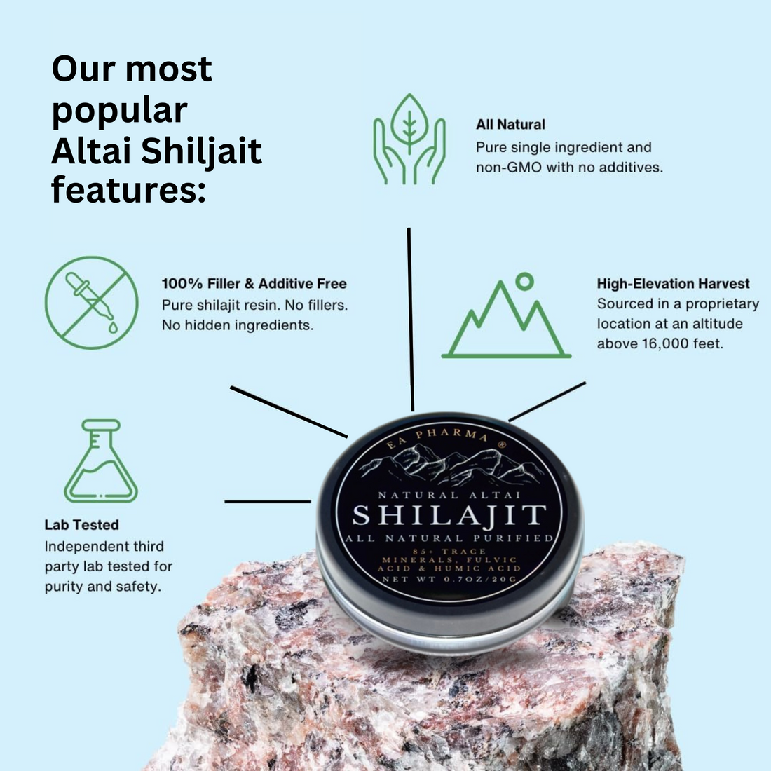 EA Pharma- Natural Altai Shilajit